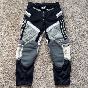 Y2K O'Neal Hardwear Motocross Pants Black Grey White Racing MX Gear Mens 32